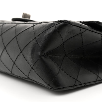 Chanel Aged Calfskin Quilted 2.55 Reissue 225 Flap Black 10 of 12