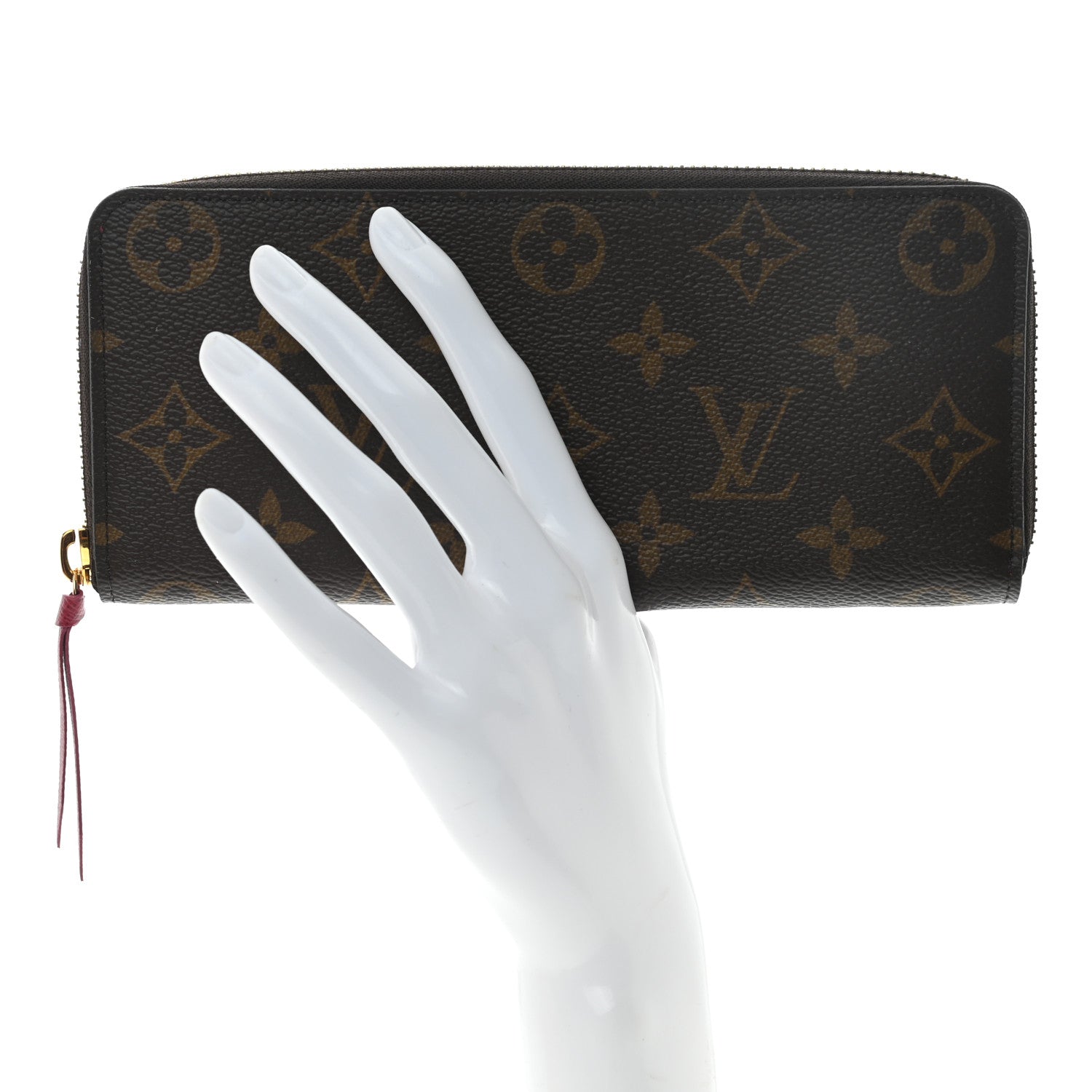 Louis Vuitton Monogram Clemence Wallet Fuchsia 2 of 9