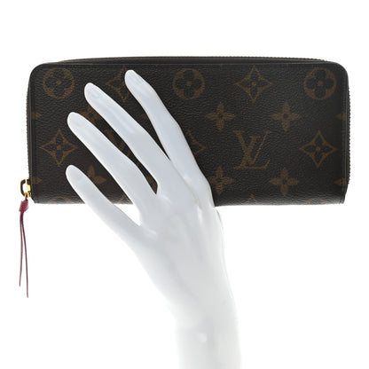 Louis Vuitton Monogram Clemence Wallet Fuchsia 2 of 9