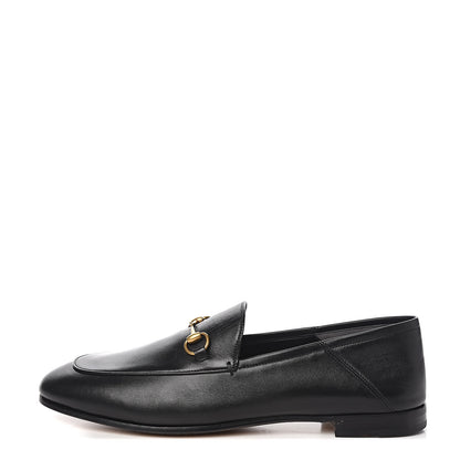 Gucci Lambskin Womens Brixton Horsebit Loafers 41.5 Black 1 of 9
