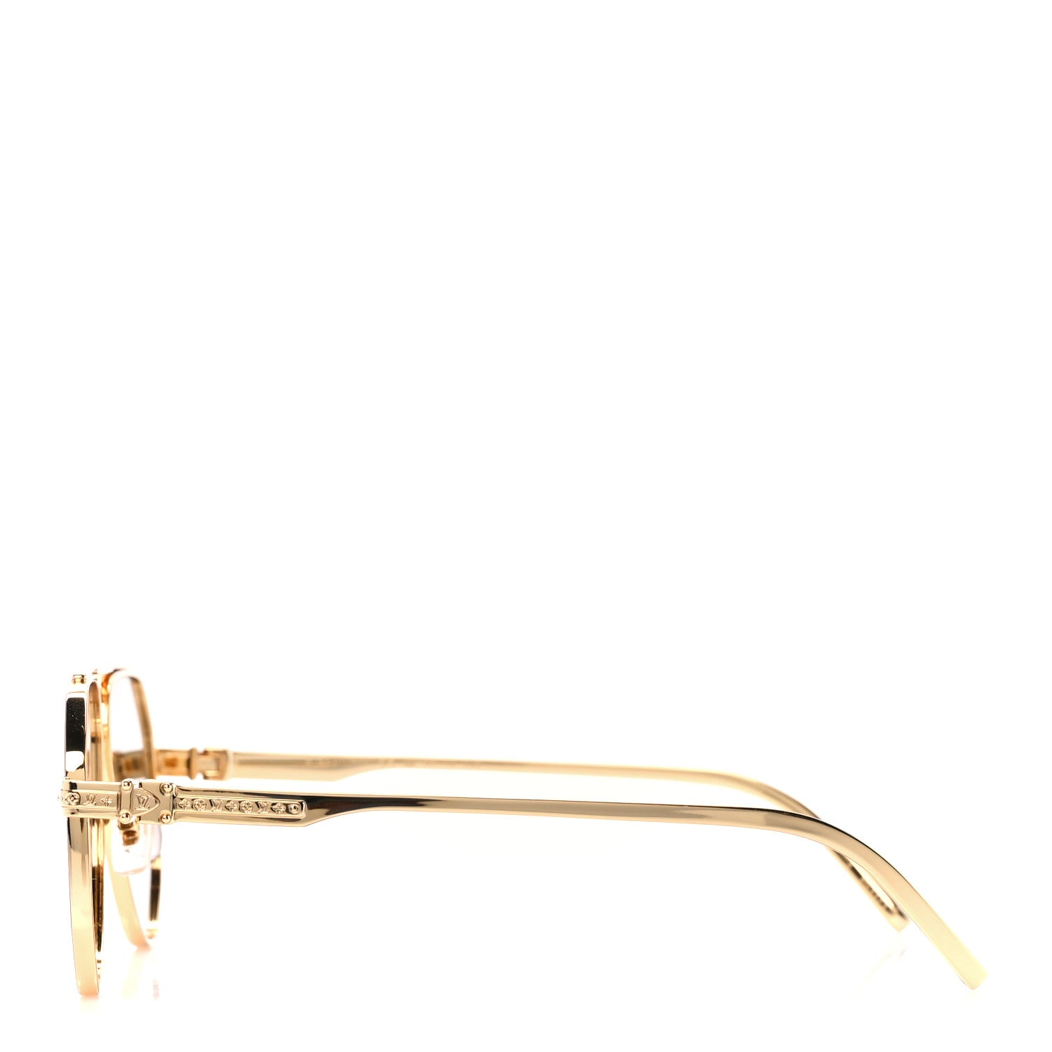 Louis Vuitton Monogram LV Flash Sunglasses Z1493U Gold 1443938