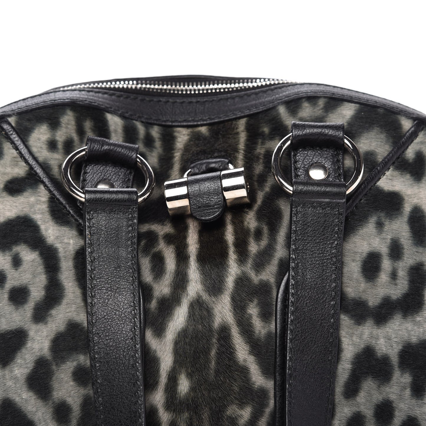 Calf Hair Leopard Print Medium Muse Black