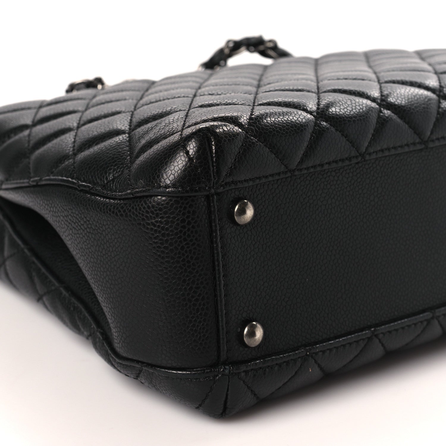 Chanel Caviar Quilted City Shopping Tote Black 9 of 12