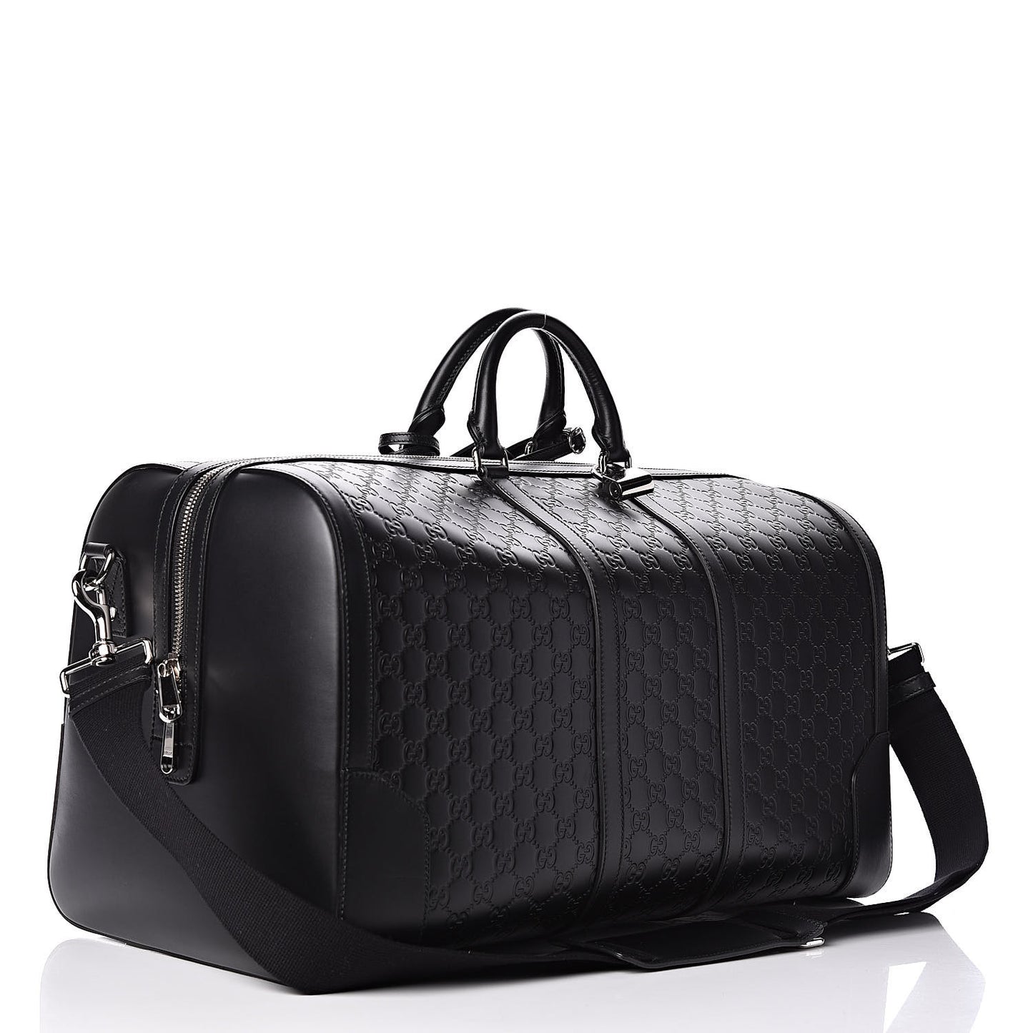 Guccissima Signature Large Duffle Black