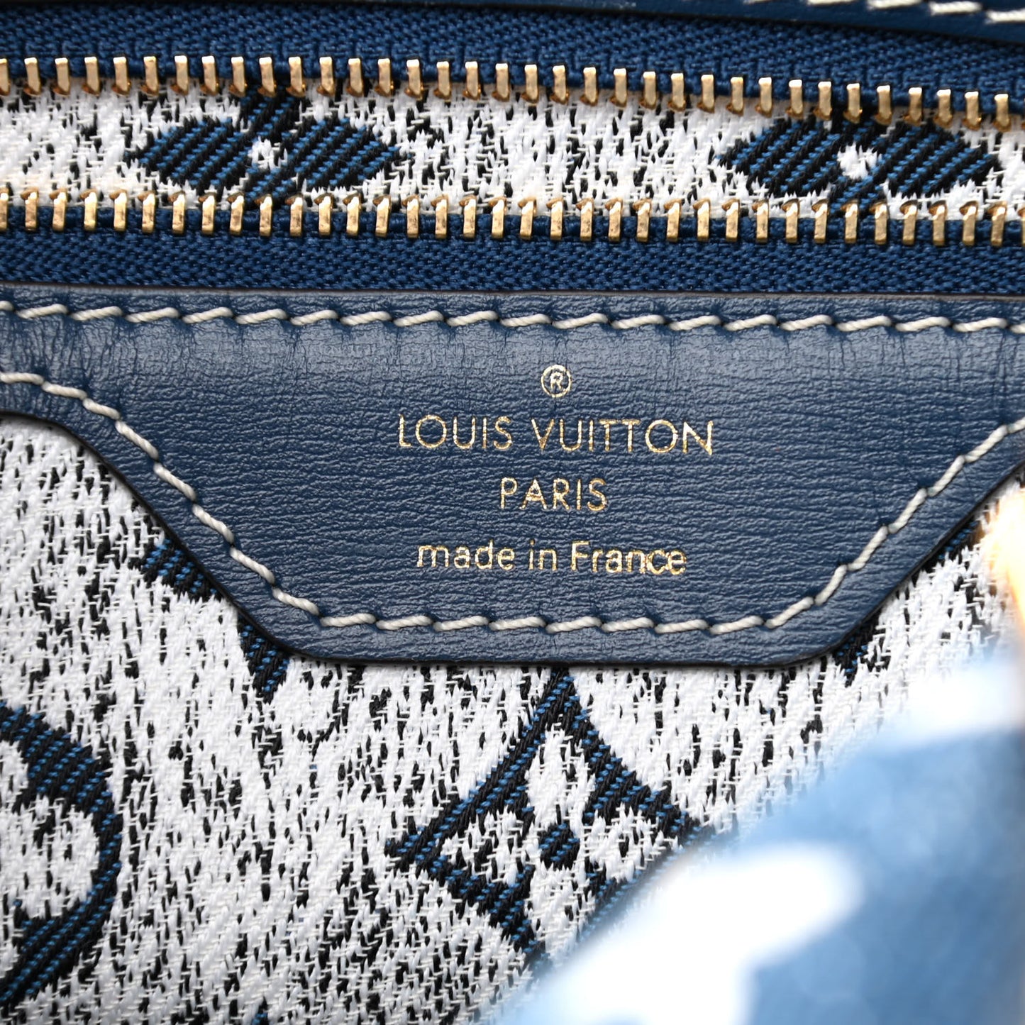 Monogram Jacquard Denim Speedy Bandouliere 25 Bleu