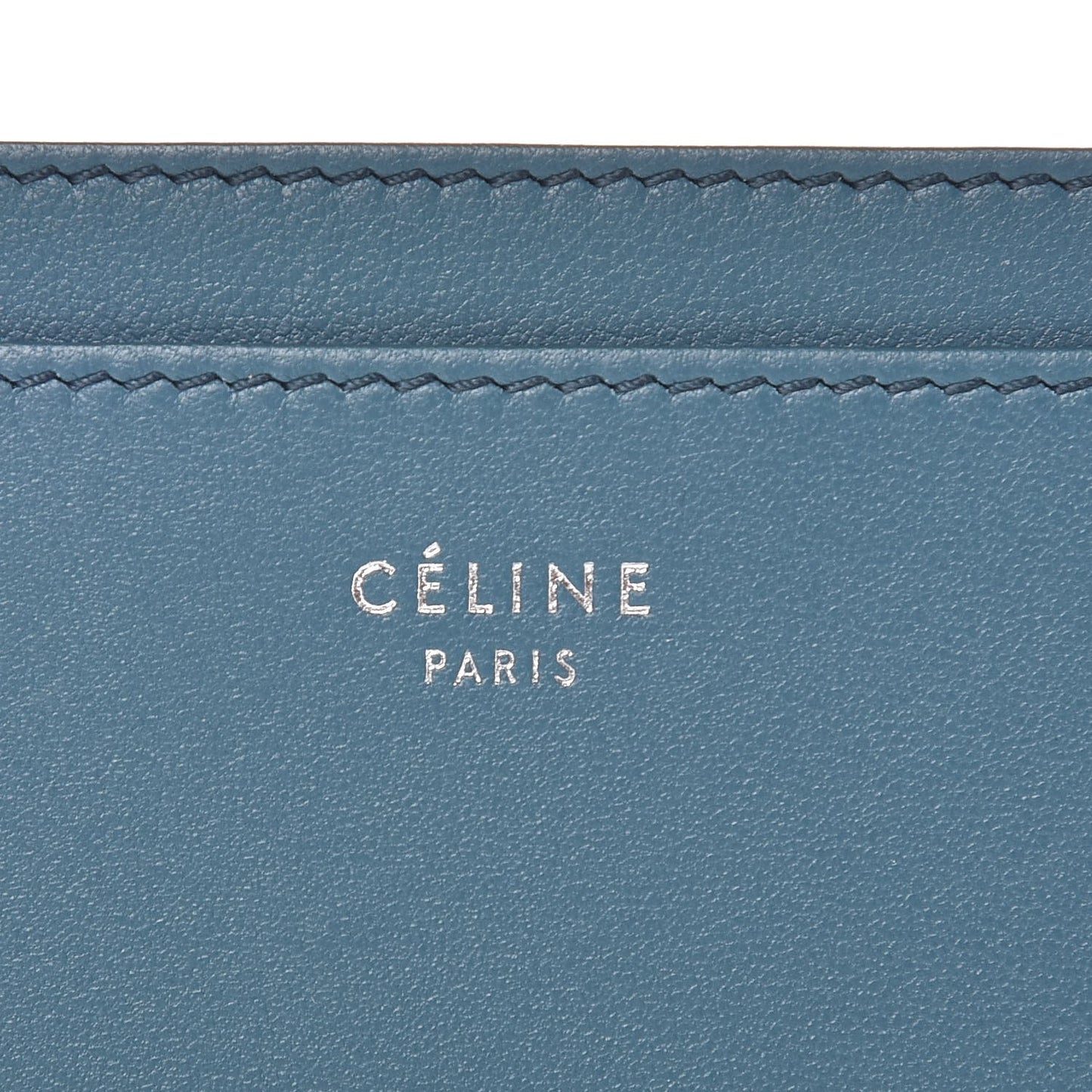 Smooth Lambskin Bi-Color Solo Card Holder Orage Black