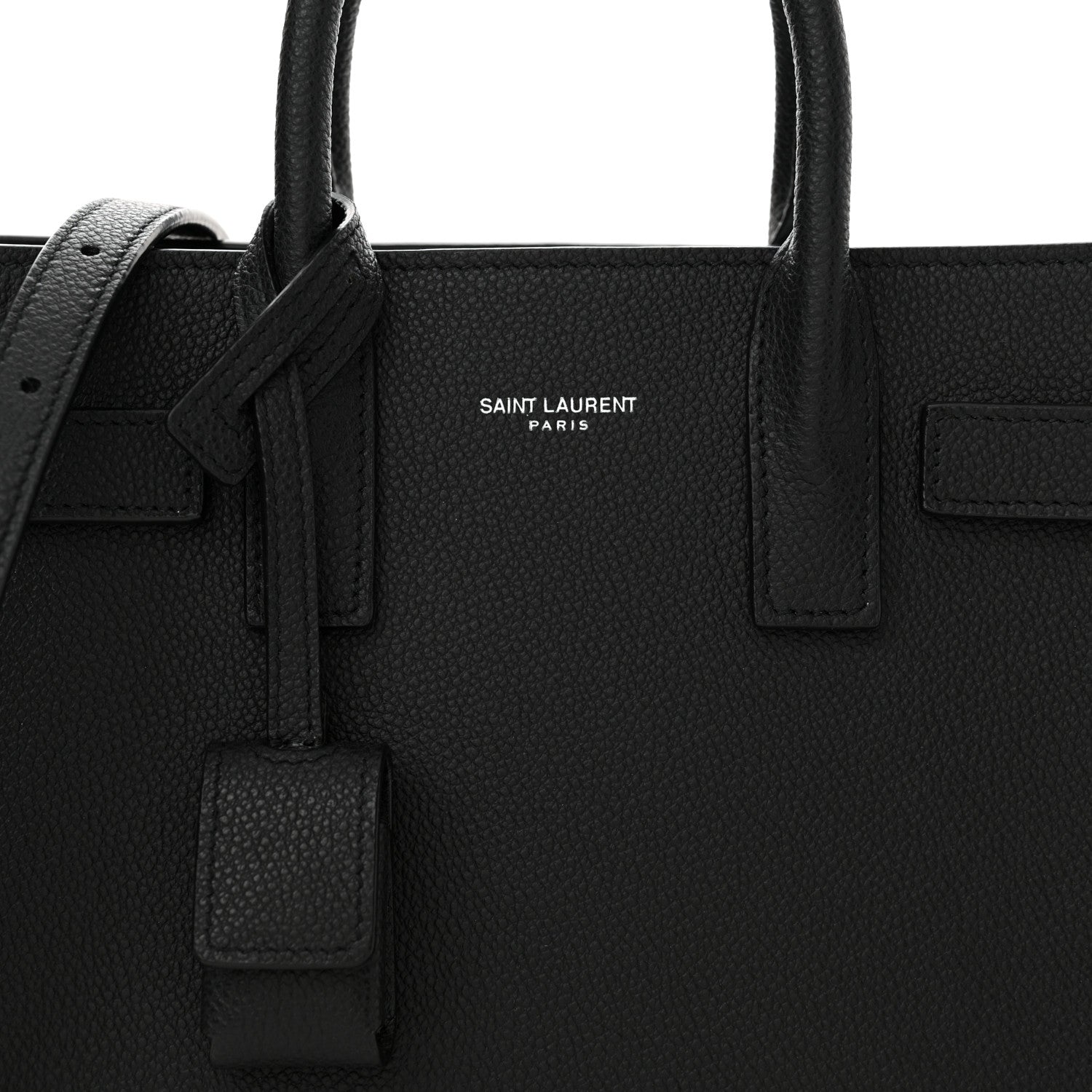 Saint Laurent Grained Calfskin Nano Sac De Jour Black 8 of 13
