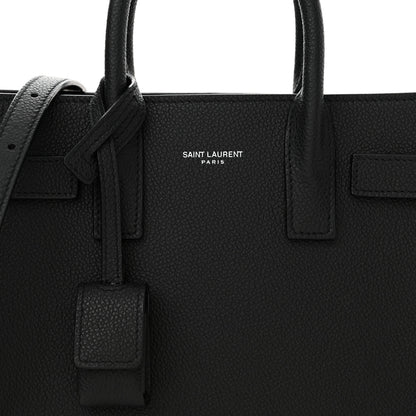 Saint Laurent Grained Calfskin Nano Sac De Jour Black 8 of 13