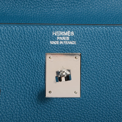 Hermes Togo Kelly Retourne 35 Bleu de Galice 12 of 24