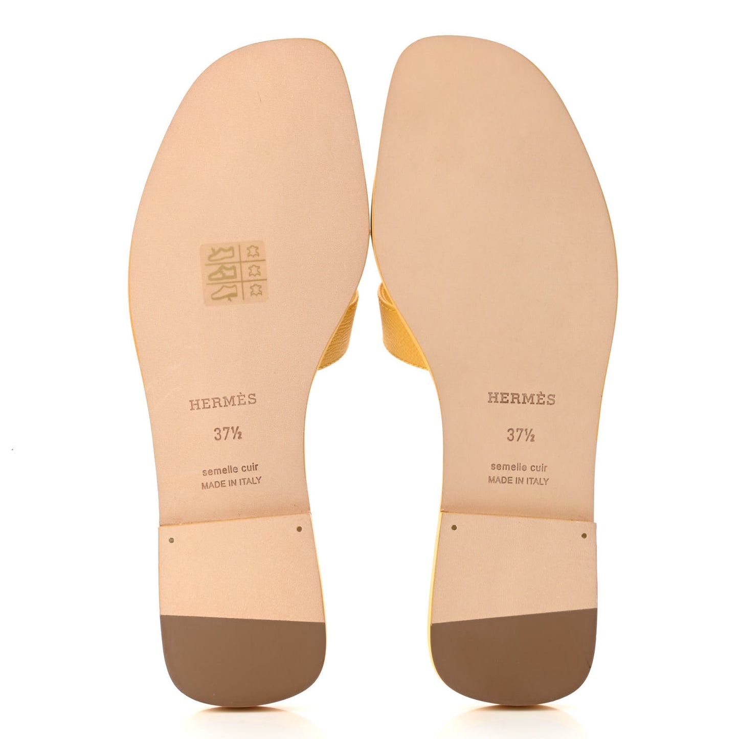 Epsom Oran Sandals 37.5 Jaune Sable