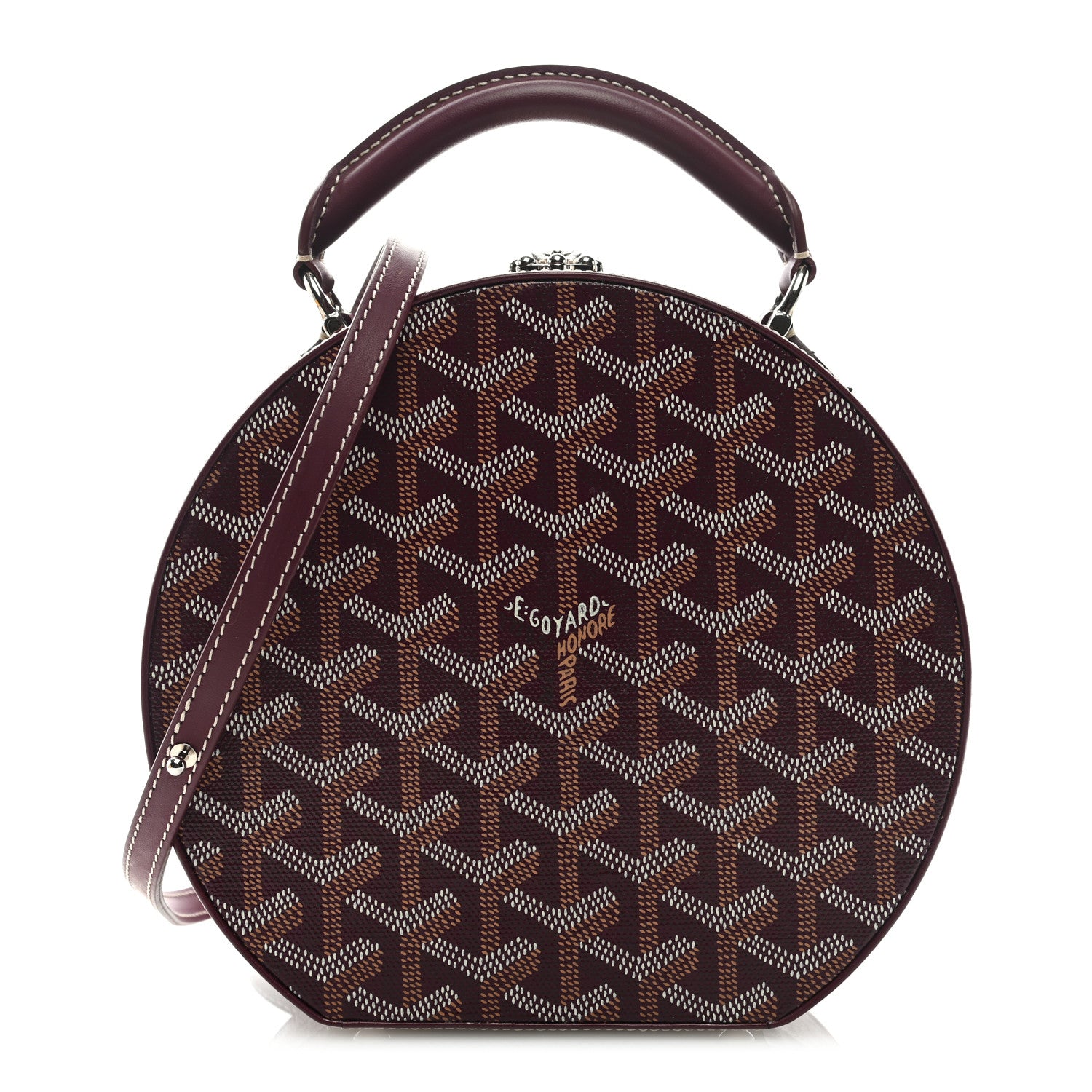 Goyard Goyardine Alto Hatbox Burgundy 1 of 8