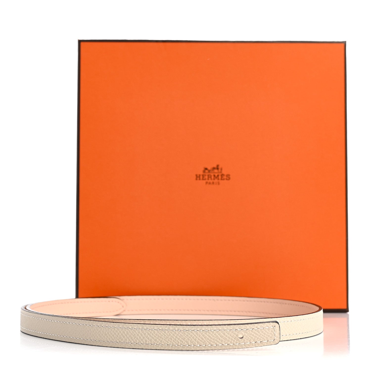 Hermes Swift Epsom 13mm Belt Strap 75 30 Rose Eglantine Craie 7 of 7