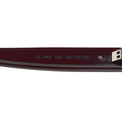 Saint Laurent Square SL M40 Sunglasses Burgundy 5 of 7