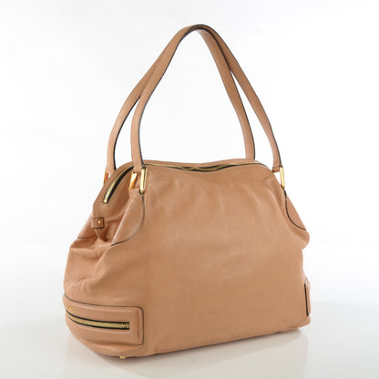 Chloe Calfskin Cary Zipped Shoulder Bag Beige 5 of 11
