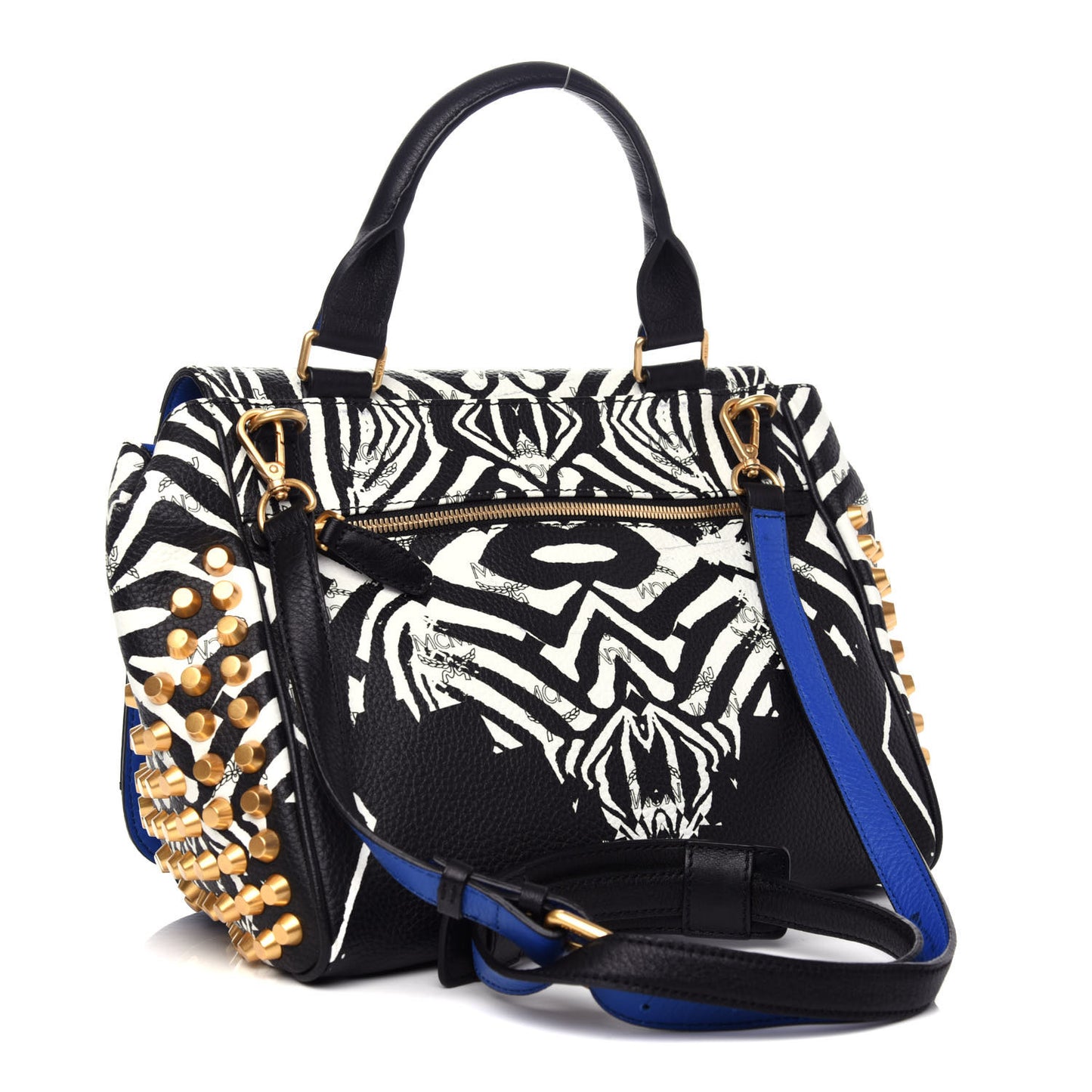 Striped Visetos Funky Zebra Stud Keana Boston Black Blue