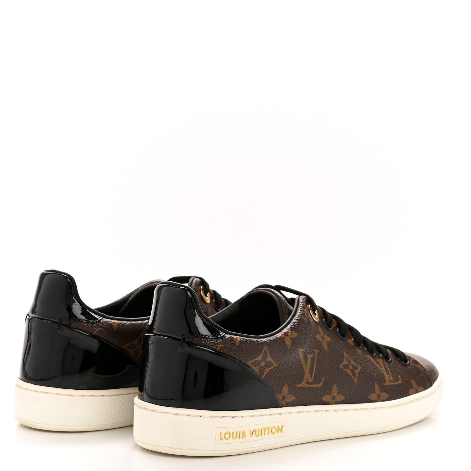 Louis Vuitton Patent Monogram Frontrow Sneakers 37.5 5 of 9