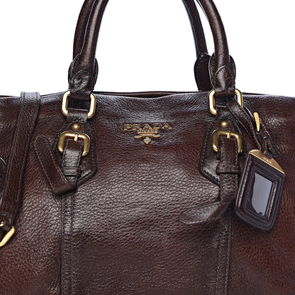 Prada Deerskin Duffel Bag Bruciato 7 of 21