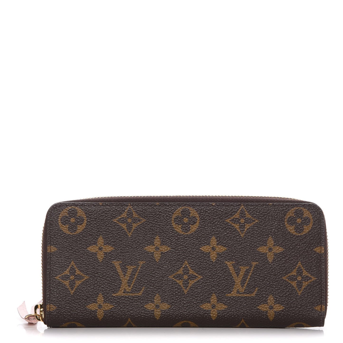 Monogram Clemence Wallet Rose Ballerine
