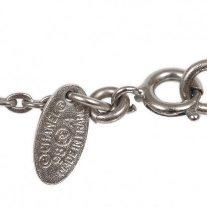 Chanel Camellia Chain Necklace Silver 3 of 4