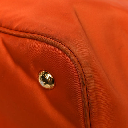 Prada Tessuto Nylon Saffiano Tote Papaya 6 of 14