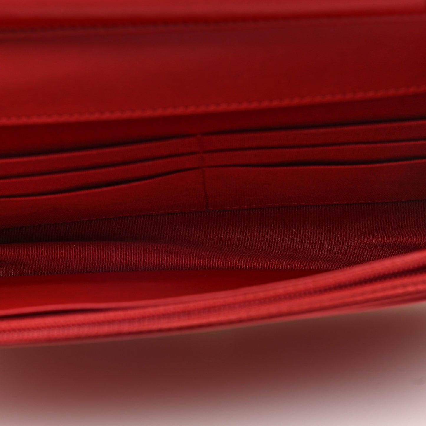 Caviar Quilted Boy Wallet On Chain WOC Red