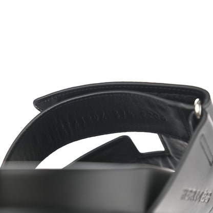 Hermes Mini Stud Calfskin Womens Chypre Sandals 37.5 Black 8 of 9