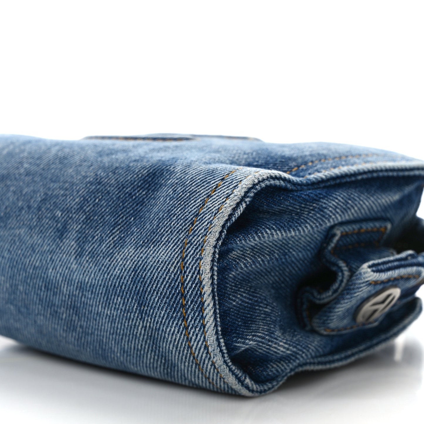 Denim Small Shopping Bag Blue