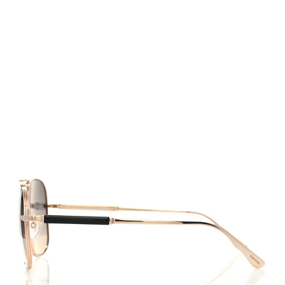 Tom Ford Metal Aviator Sunglasses TF651 Gold Grey 3 of 8