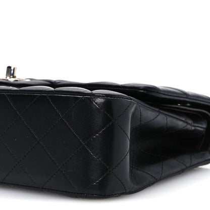Chanel Lambskin Quilted Medium Double Flap Black Black 10 of 11