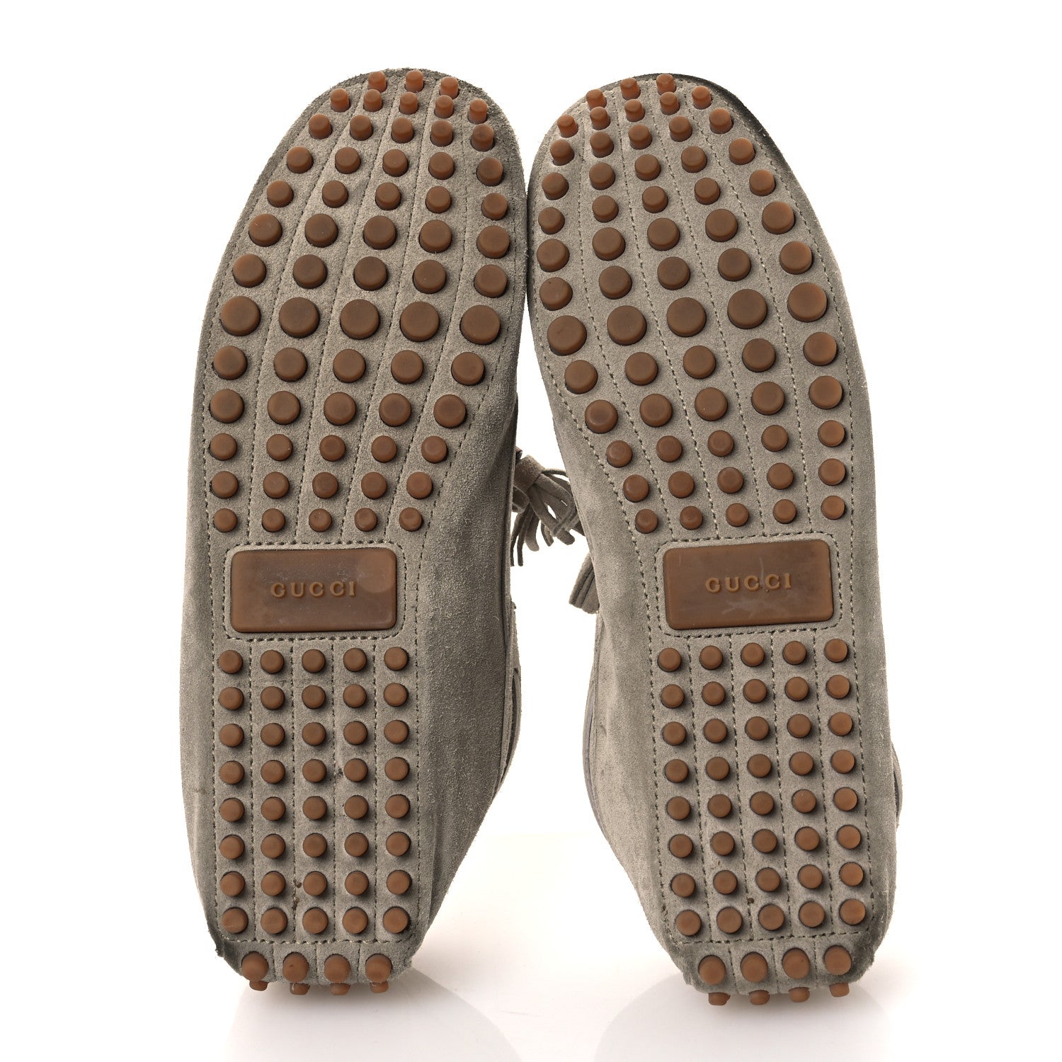 GUCCI　パンプス Gucci Suede Bamboo Tassel Mens Driver Loafers 9 Beige 1792165