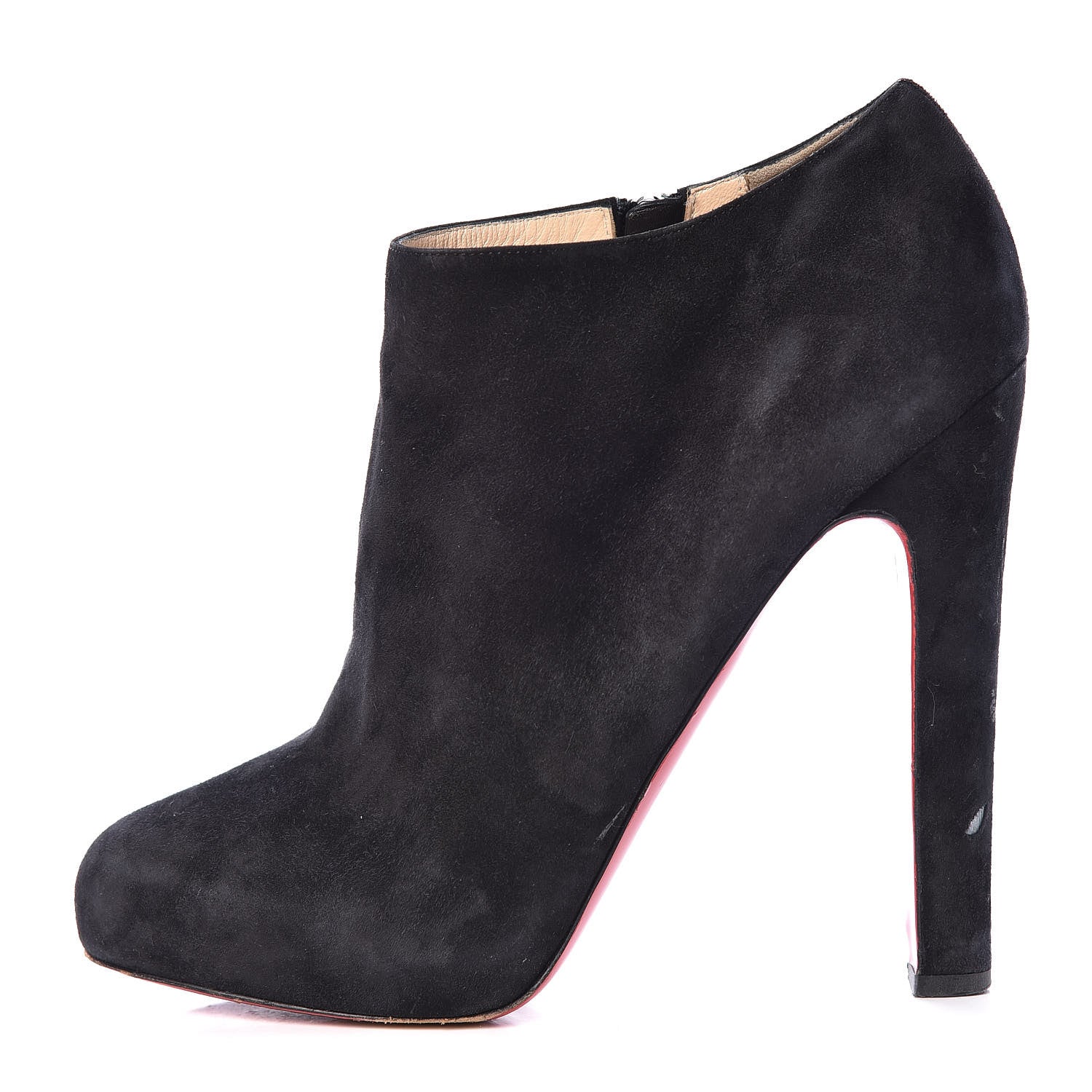 Christian Louboutin Suede Vicky 140 Ankle Booties 41 Black 1 of 22