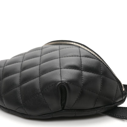 Chanel Calfskin Quilted Waist Belt Bag Black 9 of 9