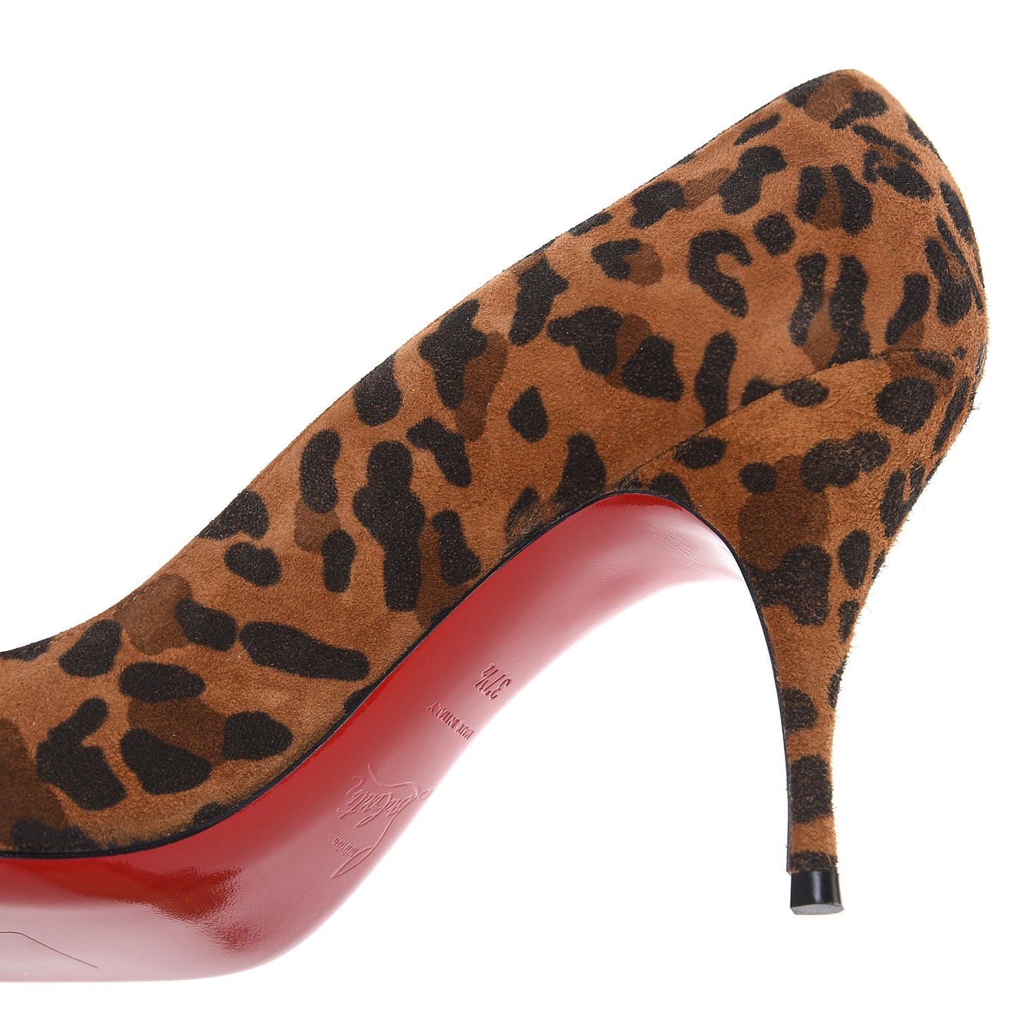 Veau Velours Leopard Clare 80 Pumps 37.5 Caramel
