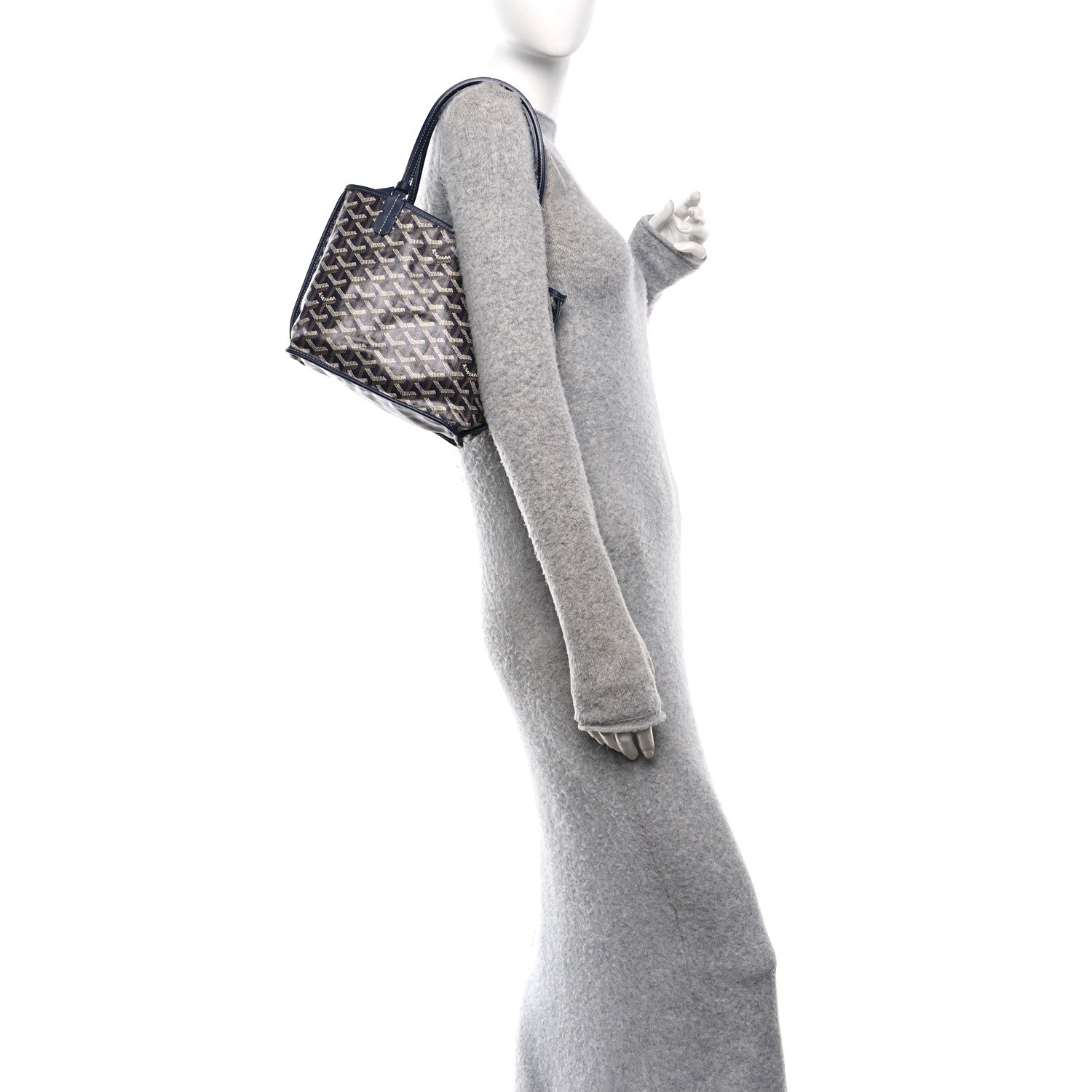 Goyard Goyardine Reversible Mini Anjou Navy 2 of 19