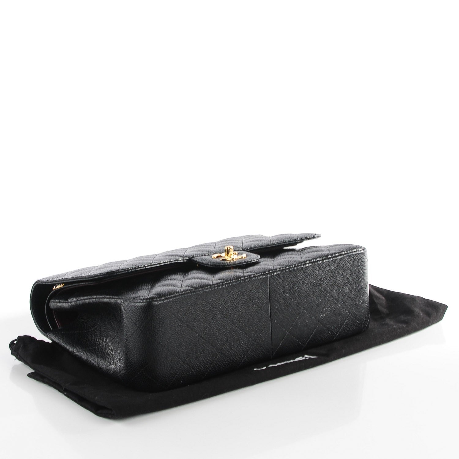 Chanel Caviar Quilted Jumbo Double Flap Black 4 of 9