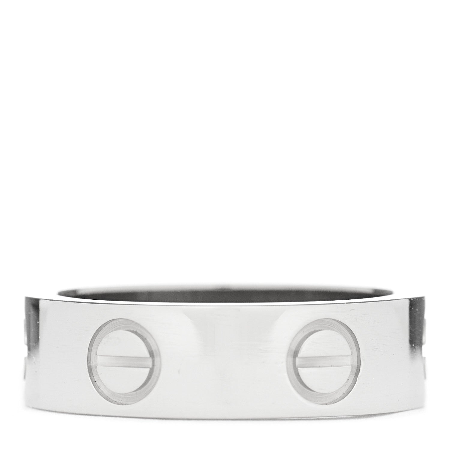 Cartier 18K White Gold 5.5mm LOVE Ring 50 5.25 3 of 4