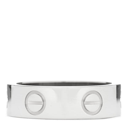 Cartier 18K White Gold 5.5mm LOVE Ring 50 5.25 3 of 4