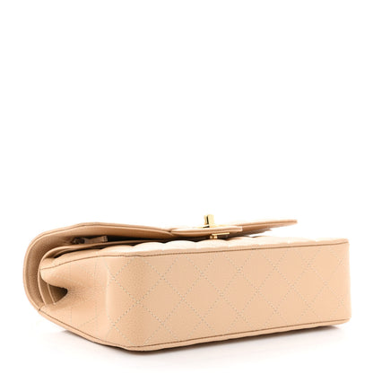 Chanel Caviar Quilted Small Double Flap Beige 4 of 11