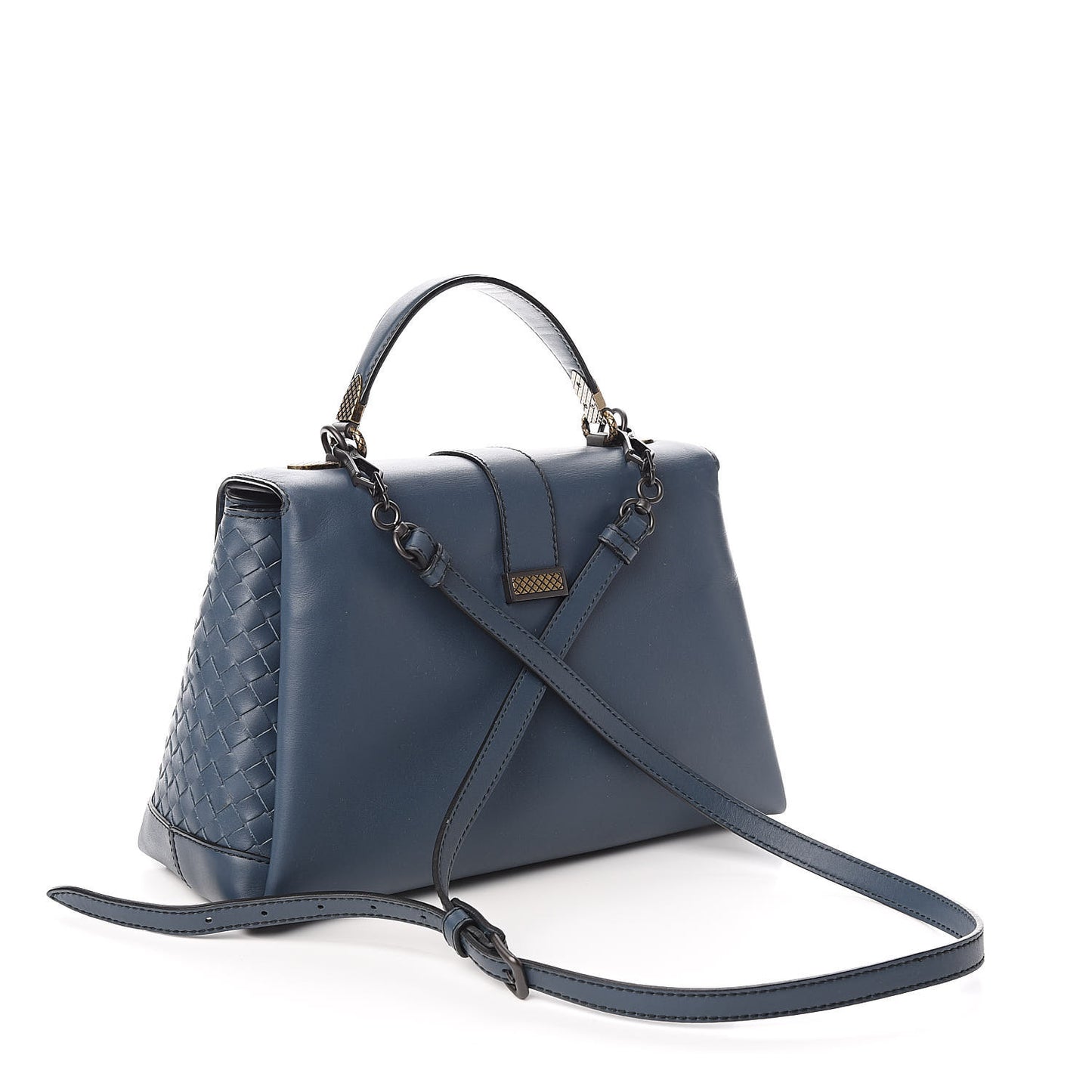 Nappa Medium Piazza Bag Denim