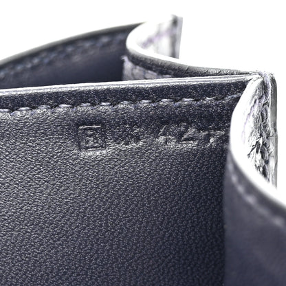 Hermes Shiny Niloticus Crocodile Constance 24 Bleu Marine 7 of 14