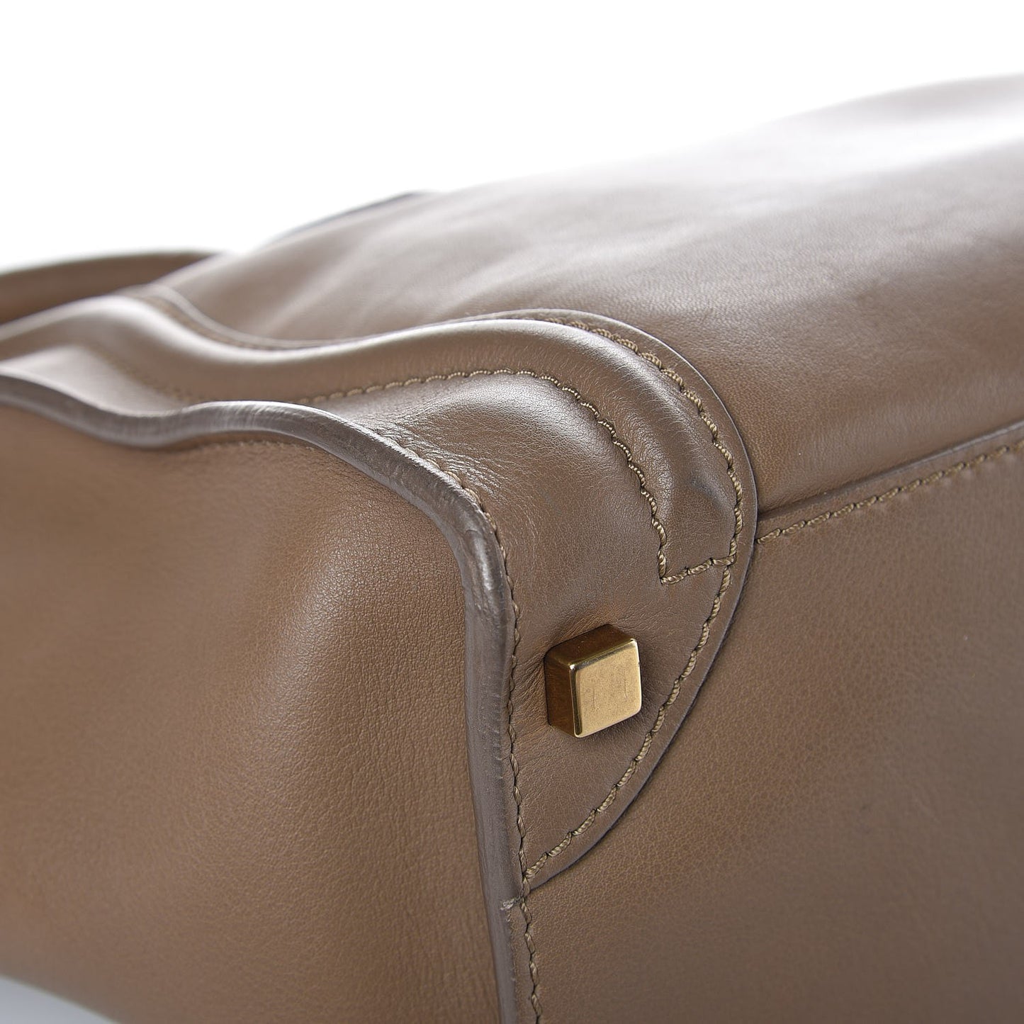 Smooth Calfskin Micro Luggage Camel