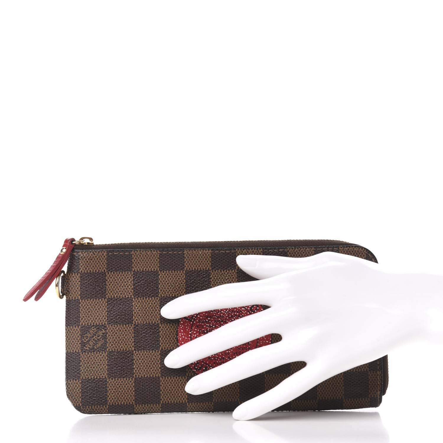 Louis Vuitton Damier Ebene Complice Trunks and Bags Wallet Red 2 of 6