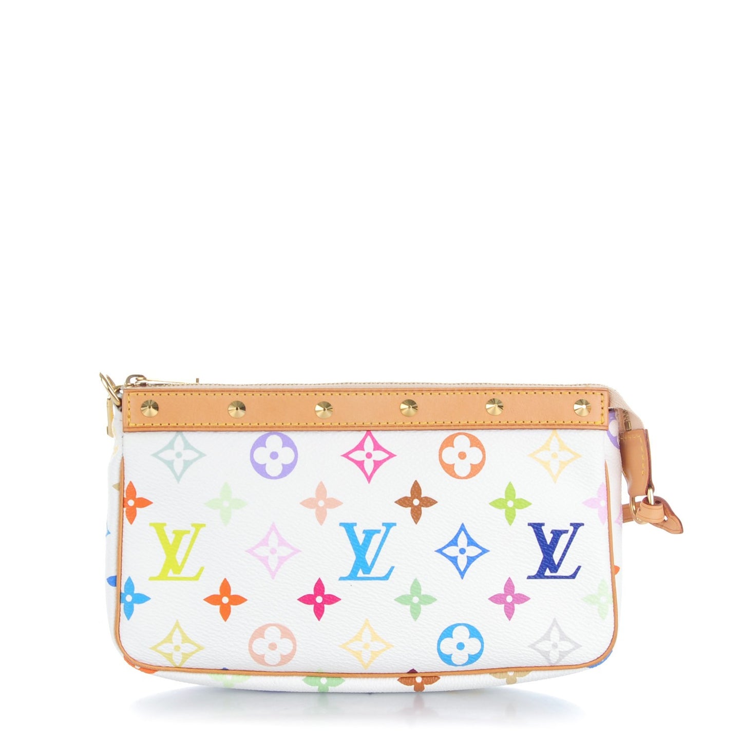 Monogram Multicolor Pochette Accessories White