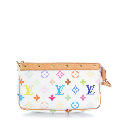 Louis Vuitton Monogram Multicolor Pochette Accessories White 1 of 8
