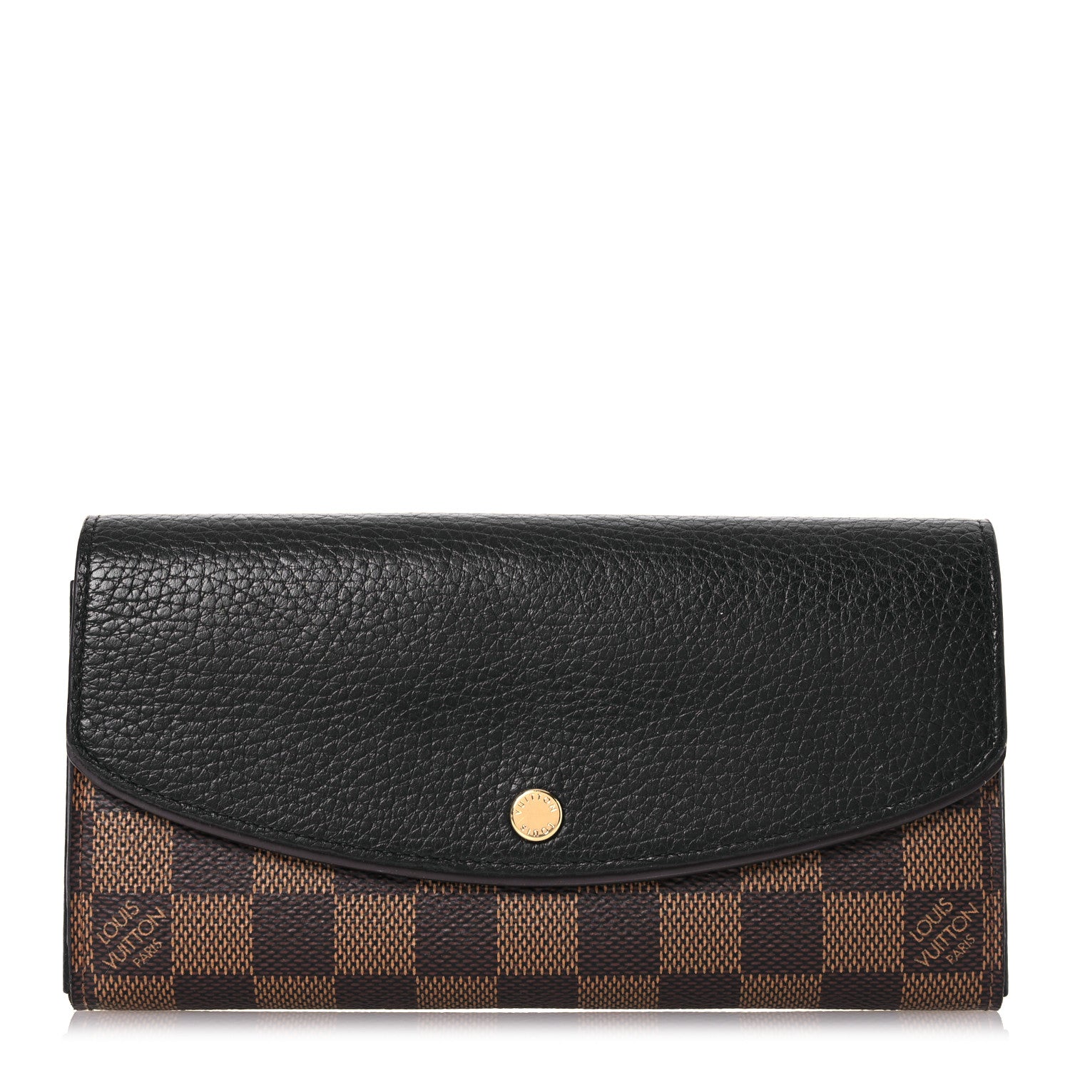 Louis Vuitton Damier Ebene Normandy Wallet Black 1 of 11