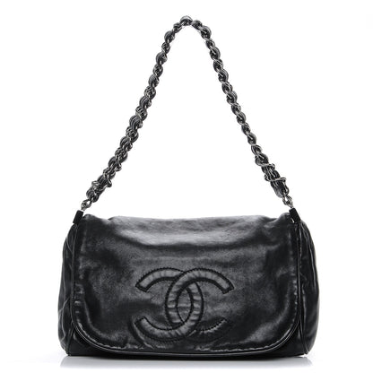 Chanel Calfskin Rock and Chain Small Flap Black 1 of 8