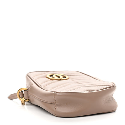 Gucci Calfskin Matelasse Mini GG Marmont Crossbody Bag Porcelain Rose 4 of 11