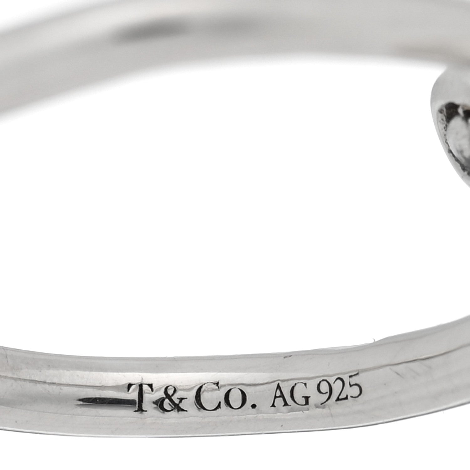 Tiffany Sterling Silver Cultured Pearl Paloma's Venezia Goldoni Heart Ring 48 4.5 4 of 5