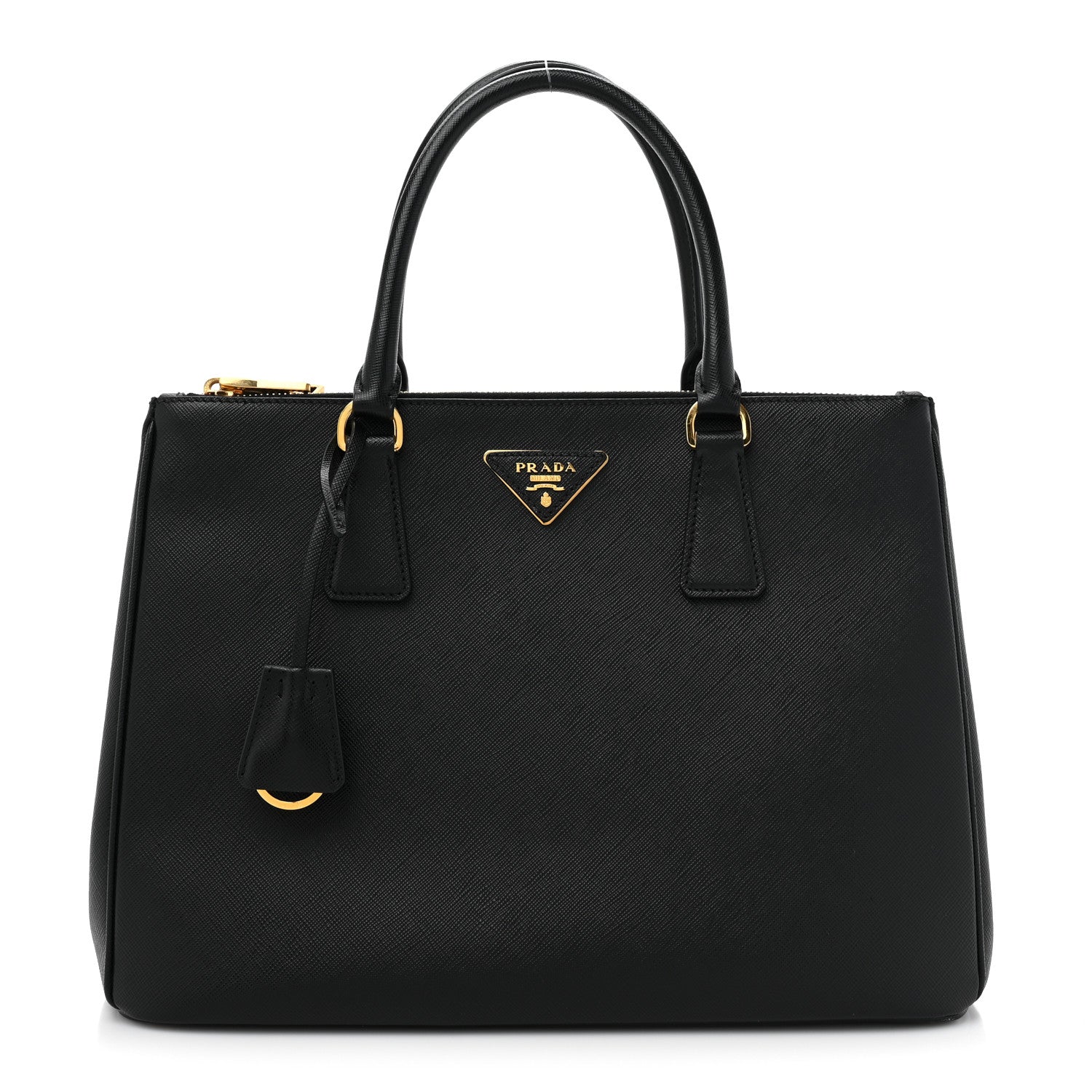 Prada Saffiano Lux Large Galleria Double Zip Tote Black 1 of 13
