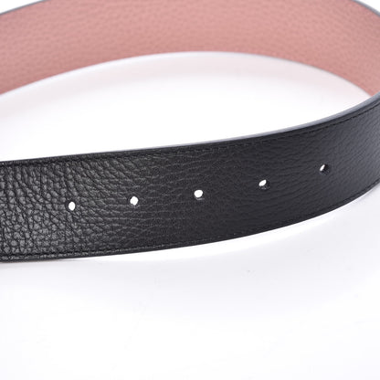 Gucci Calfskin 1973 Reversible Belt 90 36 Black Pink 6 of 9